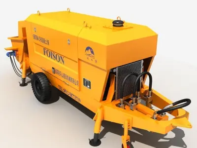 Concrete Pump 3D model