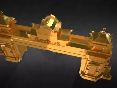 Secret City Gate 3D print model
