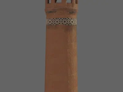 Samarkand Historical Building 4 Low-poly 3D model