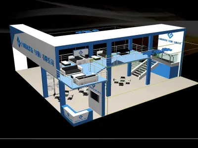 Exhibition - Area - 15X15-3DMAX2012-01 3D model