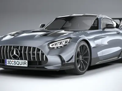 Mercedes AMG GT Black Series 2021 LowPoly 3D model