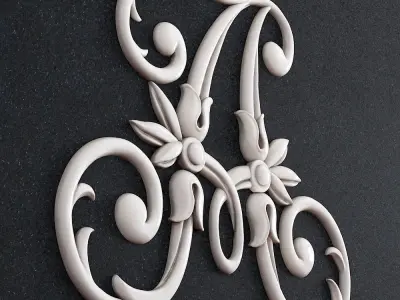 Jewelry Letter A 3D print model