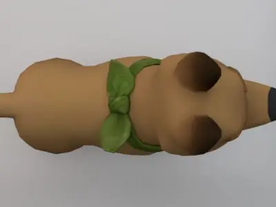 3D Dog  Low-poly 3D model