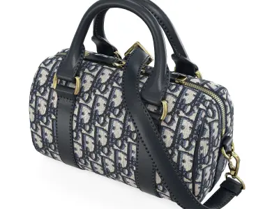 Dior Groove mini Bag Blue Low-poly 3D model