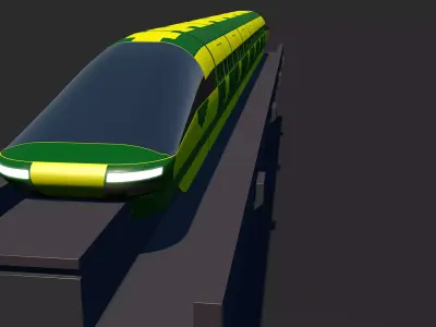 Monorail Train 3D model