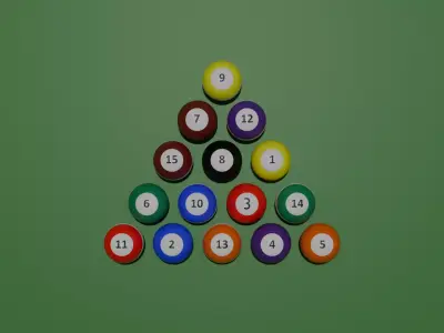 GAME READY BILLIARD ASSET PACK Free low-poly 3D model