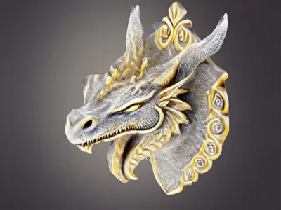 Dragon wall decor 3D print model