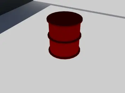 Very Basic Oil Drum  3D model