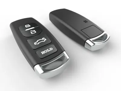 Car key Model 11 Low-poly 3D model