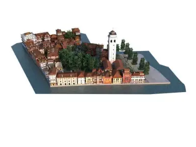 city 01 set 06 am 133 3D model