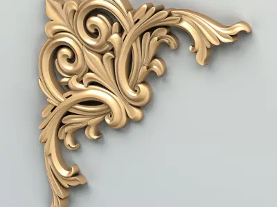 Corner decor 016 3D model