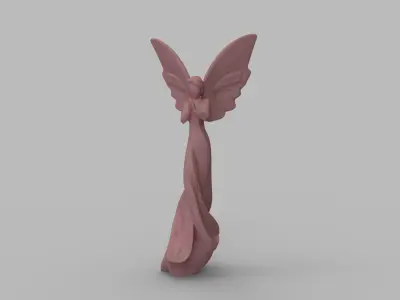 Elegant Fairy Figurine 3D print model