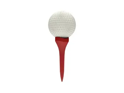 Golf Ball Low-poly 3D model
