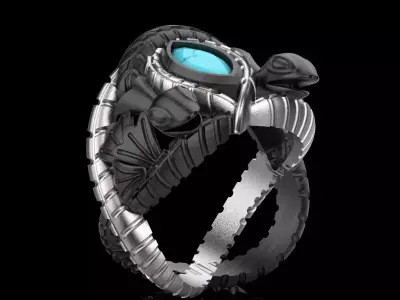 A Symphony of Color and Form with a Stunning Snakes jr00232 3D print model