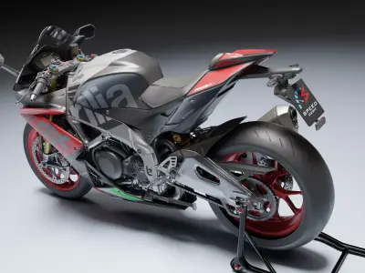 Aprilia RSV4 RF 2018 Low-poly 3D model