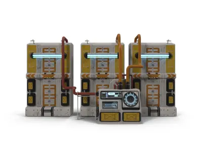 Control cabinet 3D model