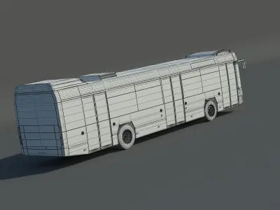 Dubai City Bus 3D model
