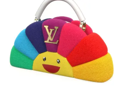 Louis Vuitton x Murakami Artycapucine Fur Bag Low-poly 3D model