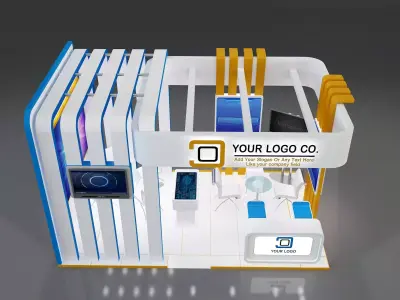 Booth Stand Exhibition a647b 3D model