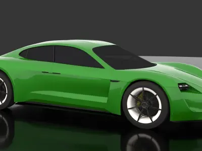 Porsche Mission E -Taycan 2019 3D model