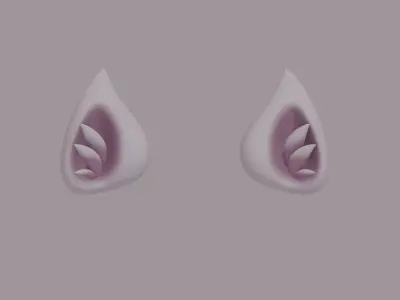 Cat Ears Low-poly 3D model