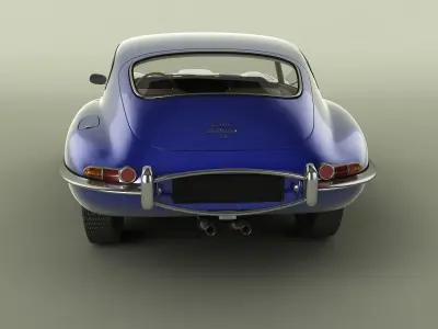 Jaguar E-Type Coupe 2plus2 3D model