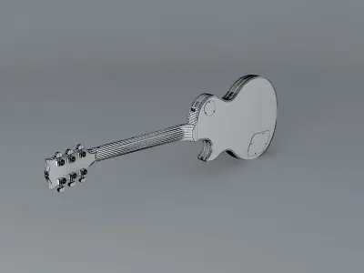Zakk Wyldes guitar Free 3D model