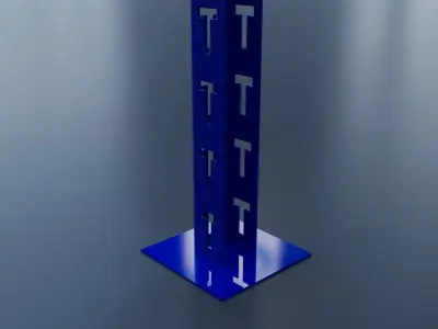 HEAVY DUTY BOLTLESS SHELVING-3Shelves 3D model