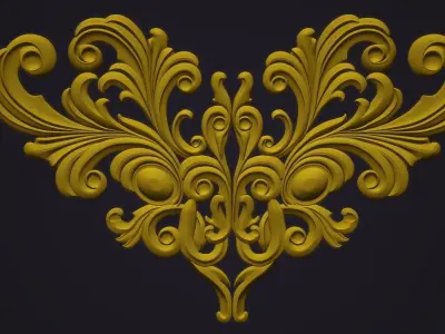 DECOR ornate heart shaped design 3D model