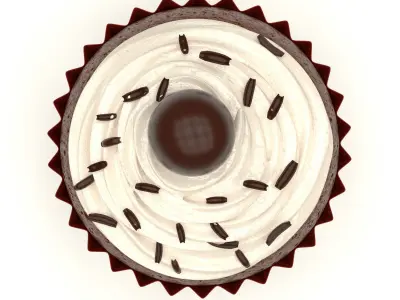 Chocolate Cupcake 3D model