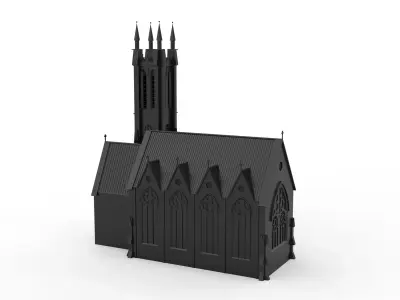 Kylemore Neo-Gothic Church - Ireland 3D print model