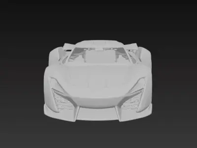 Sport Car 3D Model Series 4 3D print model