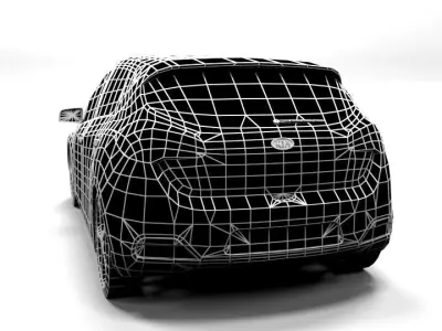 KIA CEED LOWPOLY Low-poly 3D model