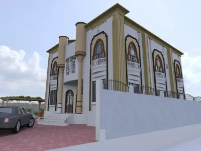 Luxury Villa Project A116 3D Model 3D model