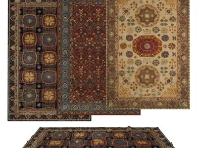 Rugs No 1004 Low-poly 3D model