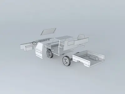 Exploded Kijang Free 3D model
