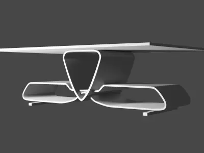 Alfa Romeo design coffe table Free 3D model