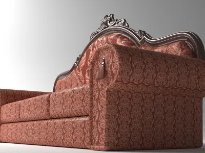 Sofa Rising Sun 4K 3D model