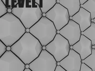 3D Capitone Model tufted headboard Low-poly 3D model