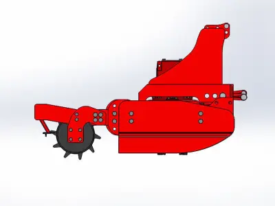 Vertical Power Harrow 3D print model