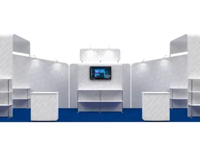 Exhibition booth 10x30ft 3DM010 3D model