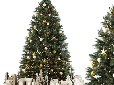 Christmas Tree and Decoration set02 3D model