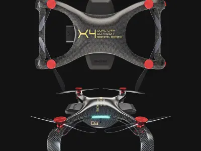 Dual Cam Racing Drone 3D model