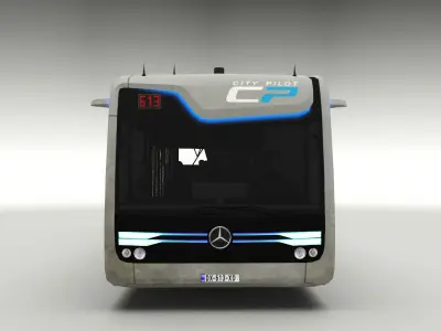 Mercedes-Benz Future Bus Low-poly 3D model