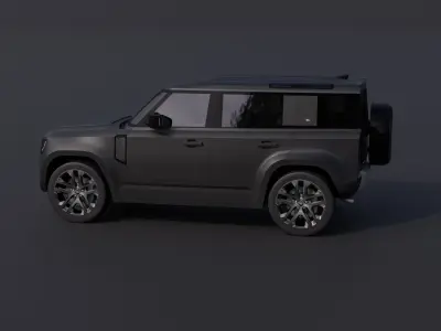 Land Rover Defender 110 Low-poly 3D model