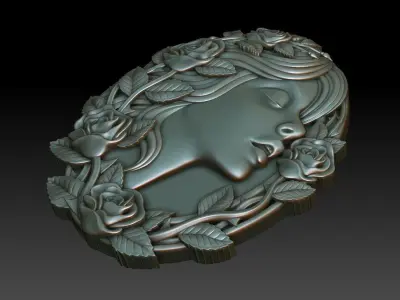 Greenlady 7 3D print model