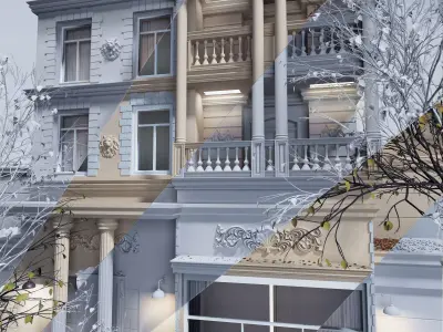Classic House 3D model