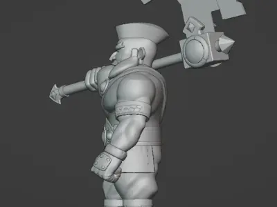  Viking Art Toy 3D model