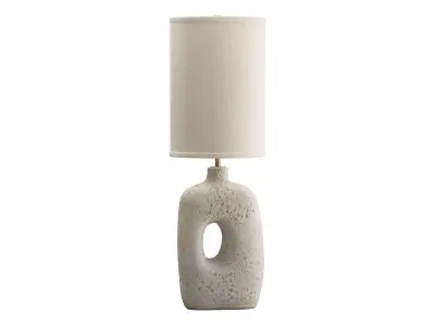 Hand-built stoneware Table Lamp 3D model