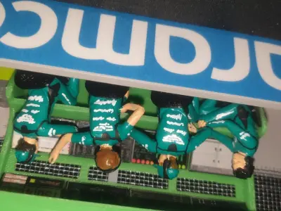 Team principals and race engineers sitting scale 1 32 3D print model
